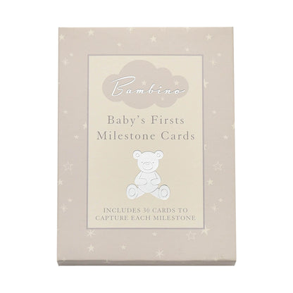 Bambino Little Star Baby Milestone Cards with foil