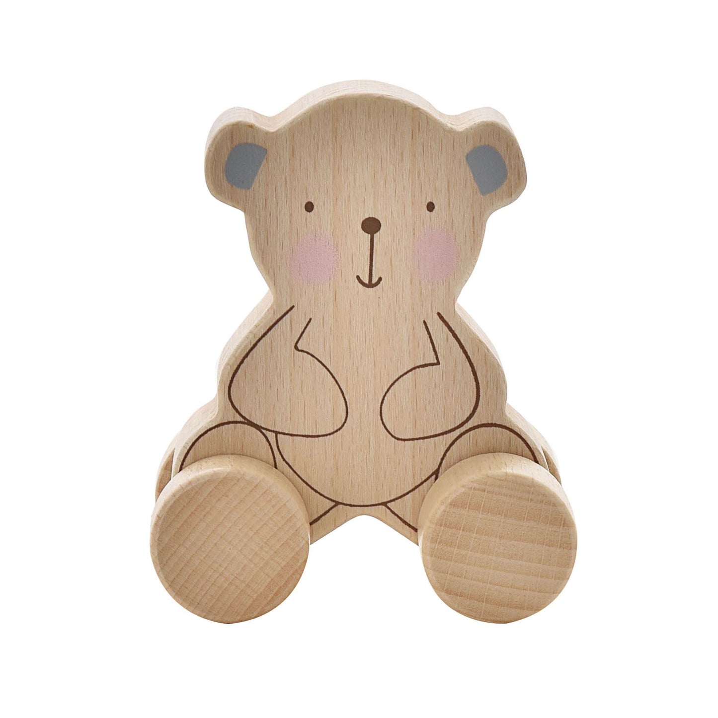 Bambino Wooden Toy Push Animals