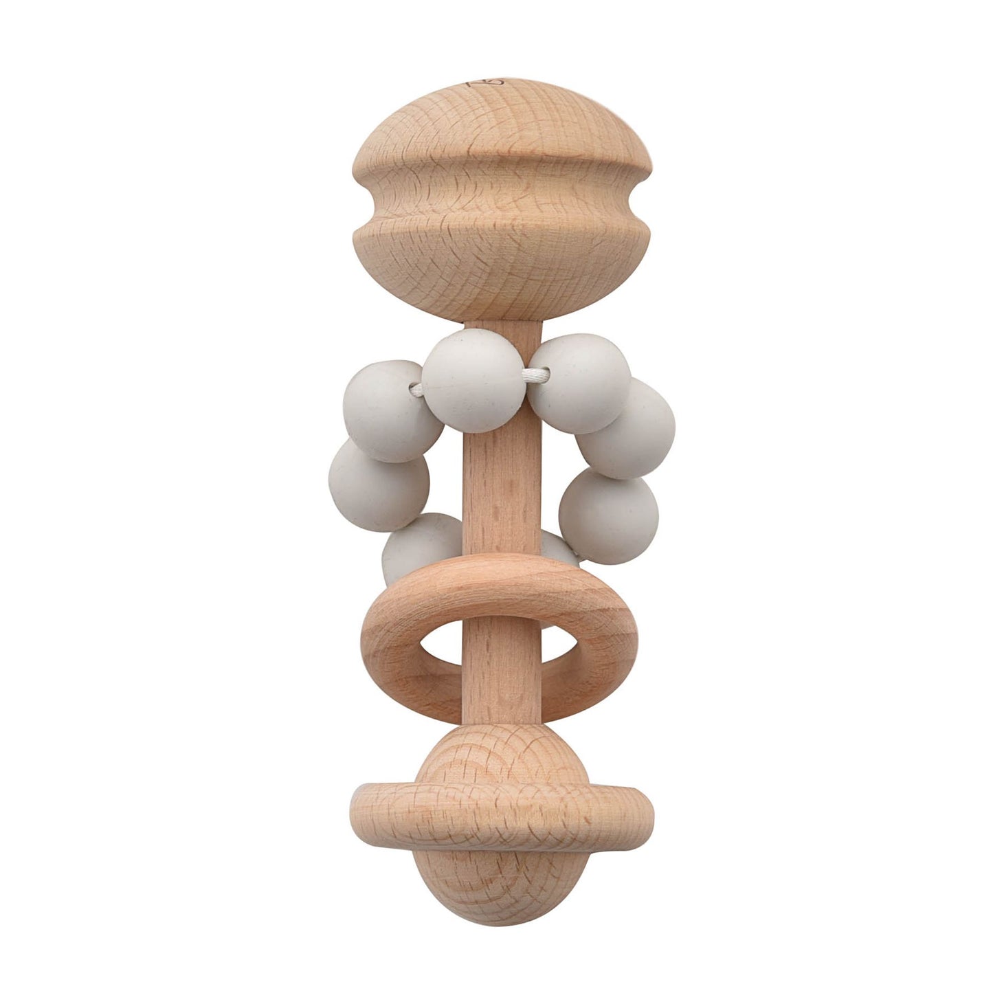 Bambino Rattle Teething Toy Grey